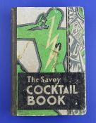 Craddock, Harry - The Savoy Cocktail Book, original half cloth, inscribed, surface abraded, London
