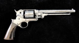 A 19th century Starr Arms Company six shot percussion revolver, marked Starrs Patent, January 1856,