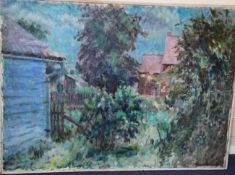 J. Mycielskioil on canvas,Garden in summertime,signed and dated 1966,29 x 39.5in.