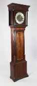 Coats of Wigan. A Regency inlaid mahogany eight day longcase clock, the 12 inch circular dial with