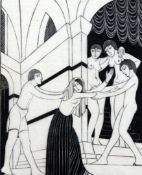 Eric Gill (1882-1940)wood engraving,The Harem,4.75 x 4in.