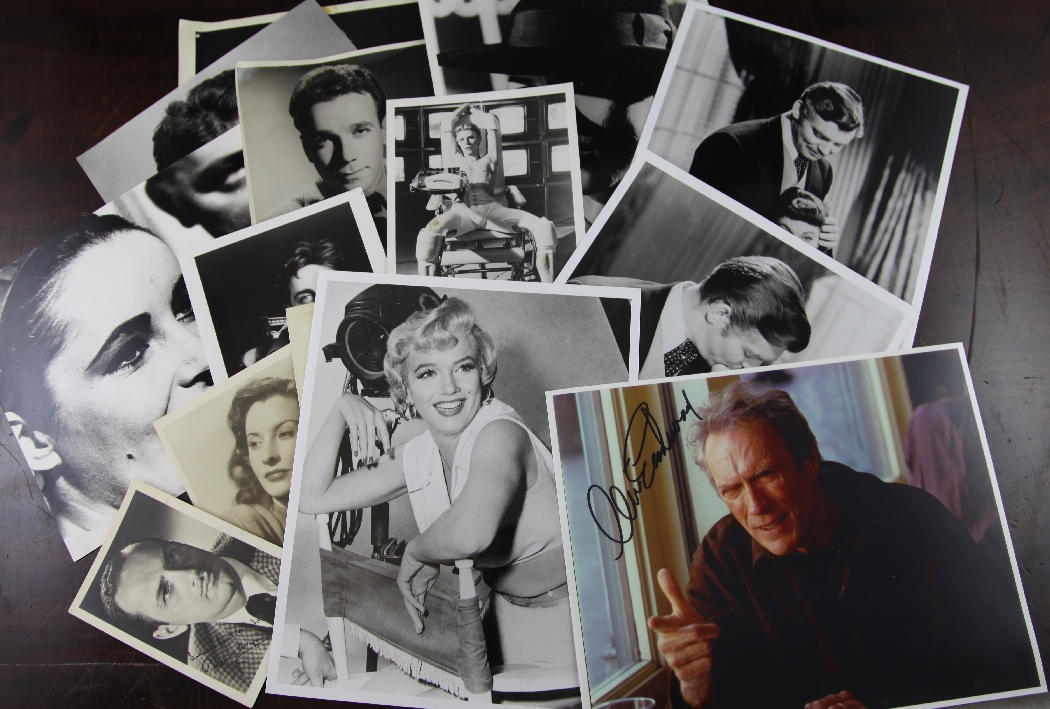 A large collection of rock, pop, film and television ephemera, including autographs, photographs,