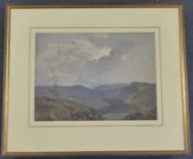 Harry Watson (1871-1936)oil on board,Mountain landscape,11.5 x 15.5in.