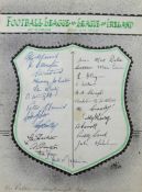 English Football League and League of Ireland signatures for a representative game played at