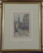 James Bolivan Manson (1879-1945)watercolour,Rue St Jaques, Paris,signed and dated 1903,8 x 5.25in.