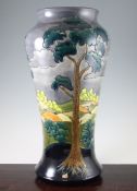 A massive Moorcroft `After the Storm` design limited edition vase, circa 1999, impressed and