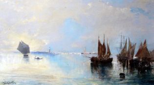 Frank Wasley (1854-1934)oil on canvas,View of Venice,signed,31 x 51in.