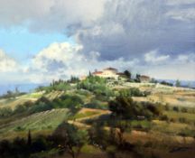 § Frank Wootton (1911–1998)oil on board,Gaiole in Chianti, Tuscany,signed,9.5 x 11.5in.