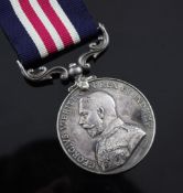 A George V military medal, to 318948 L.BMBR.C.Nixon 113/ heavy battery Royal Garrison ArtilleryMedal