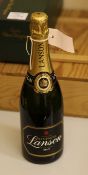 Eight bottles of NV Champagne including two Lanson `black label`; one Veuve Clicquot `yellow