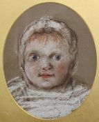 Laura Alma-Tedema (1852-1909)pastel,Portrait of Emily Jessica Goss, Aged 1, 1877. By descent