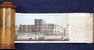 W H Mason Publ.coloured aquatint,Panorama of Brighton, Ackermann & Co 1833, engraved by Eddington