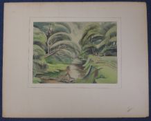 Olive F. Openshaw (fl.1942-1950)6 watercolours,River landscapes and woodland scenes,signed and