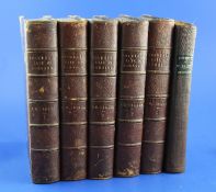 Boswell, James - The Life of Samuel Johnson, 5 vols, half calf, London 1831 and Johnson, Samuel - A