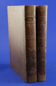 Horsfield, Thomas - The History and Antiquities of Lewes, 2 vols, 4to, calf, repaired spines, with