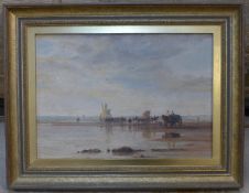 Arthur Henry Enock (1828-1917)oil on canvas,Meeting the mussel boats, Great Yarmouth,signed and