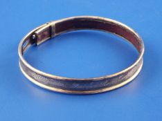 A 19th century silver dog collar, inscribed ""Mrs. Foster, Butcher Row, East Smithfield"", with