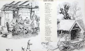 § Ernest H. Shepard (1879-1976)pen and ink,Original illustration for Punch magazine of `Farm