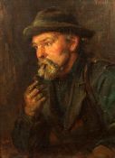 William Pratt (1855-1936)oil on canvas,Portrait of a fisherman,signed and dated 1896,15.5 x 12in.