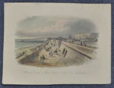 Seafront11 assorted coloured engravings,View of The Old Ship Hotel, and Kings Road, Brighton by