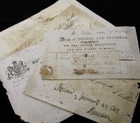 A collection of Brighton and Lewes ephemera, mostly 19th century, comprising a quantity of hand