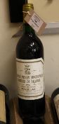 Four bottles of Chateau Pichon-Lalande 1986, Pauillac, level all low neck. A firm and hence long-