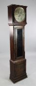Phillips, London. A Victorian mahogany regulator, the 12 inch silvered dial with subsidiary hour