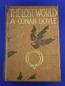 Doyle, Arthur Conan, Sir - The Lost World, original decorated cloth, new edition, spine hinges weak