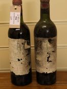 Two bottles of Chateau Latour, Premier Cru Classe, Pauillac, including one 1953, top shoulder,