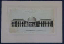 G. Richardson & Son Publ.aquatint,Principal Elevation of The Pavilion at Brighton in Sussex, 1796,