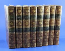 Rollin, Charles - The Ancient History, 8 vols, 10th edition, 8vo, calf, with folding maps, London