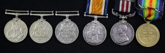 WWI and WWII father and son medal groups to Richard Henry Britton (d. 1958) and Richard Britton