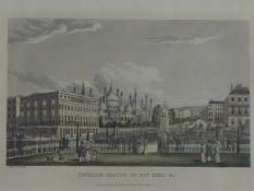 G. Atwickcoloured aquatint,Pavilion, Statue of The King & c. published by C & R Sicklemore c.1830,