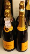 Twelve bottles equivalent of NV champagne and sparkling wine including one magnum of Bollinger, in