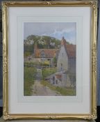 Arthur Tucker (1863-1929)two watercolours,Cottages at Sandsend, Whitby and A Westmoreland farm,