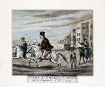 Brighton Characters2 aquatints, an engraving and a lithograph,Poney & Donkey Riding with Likenefs