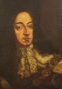 After Godfrey Knelleroil on canvas,Portrait of King William III,22 x 16in.