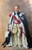 Sir Oswald Birley (1880-1952)two oils on canvasPreparatory sketches for a portrait of George V,
