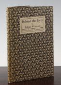 RICKWARD, EDGELL - BEHIND THE EYES, first edition, original patterned boards, London 1921