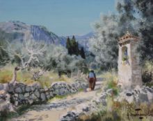 Gabriel Deschamps (French, 1919-)pair of oils on board,Menton and Cabris,signed,8.5 x 10.5in.