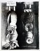 Graham Sutherland (1903-1980)black and white lithograph,`Two Standing Forms`,unsigned proof,13 x