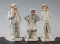 Three Royal Worcester Countries of the World figures: England, Ireland and Scotland, modelled by