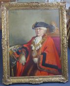 Guy Lipscombe (1881-1952)oil on canvas,Portrait of Lady Emily Roney, Mayor of Wimbledon,signed and