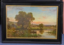 Henry Maidment fl.1889-1914 (A.Wynne)pair of oils on board,Pastoral landscapes,signed,15 x 23in.