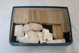 A collection of approximately two hundred Chinese mother of pearl gaming counters, various shapes
