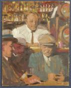 Ken Moroney (1949-)oil on board,Bar Duryl, Dublin,signed and inscribed verso,17 x 13.5in., unframed