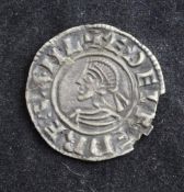 A rare Edward The Martyr (975-978) silver penny (split)