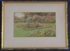 William Affleck (1869-1909)watercolour,Study of a rose garden,signed,7.5 x 12in.