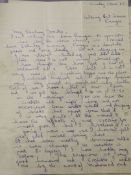 An interesting autograph letter from Reggie Kray to Frances Shea (Sunday 1st December 1963),