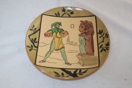 Nine Minton Zodiac pottery plates, designed by John Moyr-Smith, late 19th century, impressed marks,